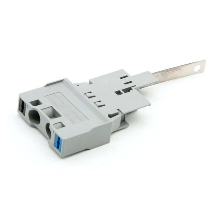 Grey Feed through Terminal Block Connector